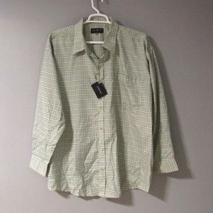 NEW Ten West Green Blue Check Shirt Size 4X